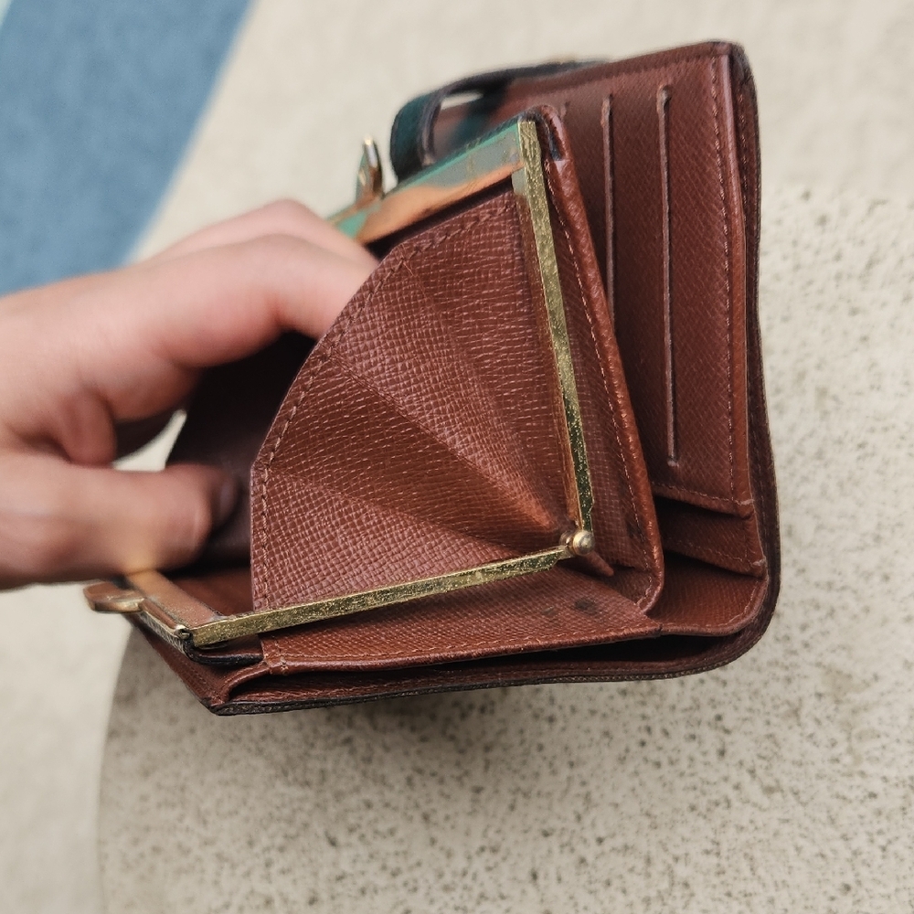 Louis Vuitton Black and Gold Monogram Wallet - Picture 17 of 17
